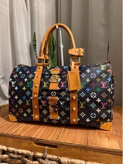 Authentic Louis Vuitton Limited Edition Multicolor Keepall 45 Duffel Travel Bag