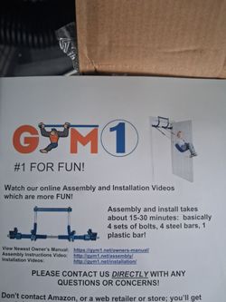 Gym 1 indoor  pull up bar /swing set