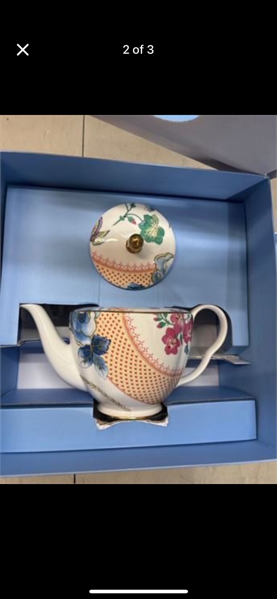 Wedgewood Butterfly Bloom Teapot