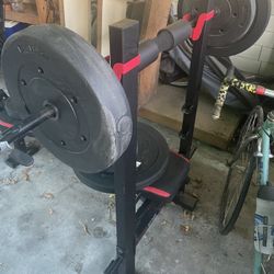 Workout Bench With Weights And Bands