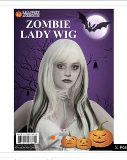 White and black wig