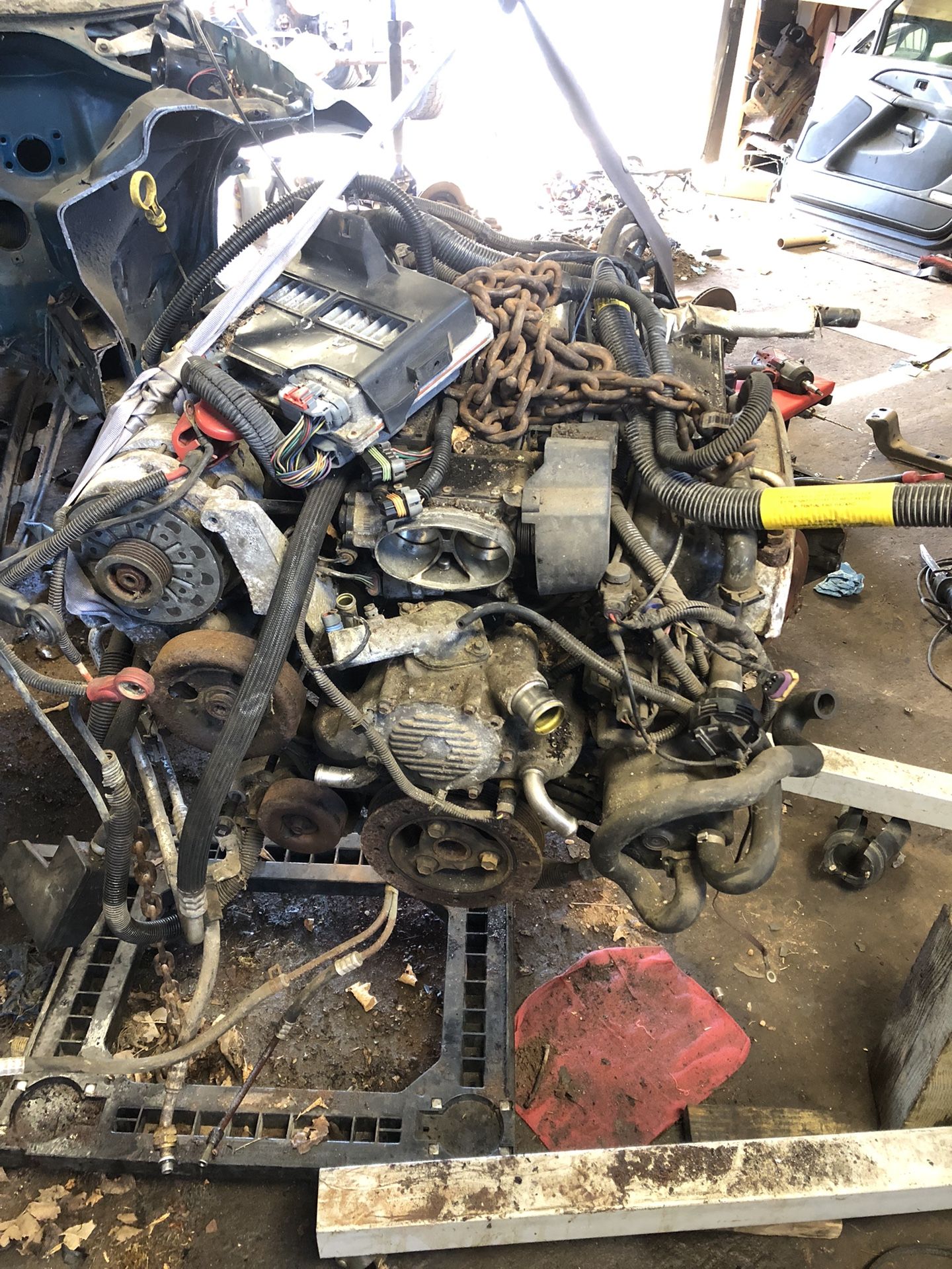 1995 Pontiac Trans-Am FOR PARTS LT1 V8 Corvette Engine/Rear End/Automatic Transmission