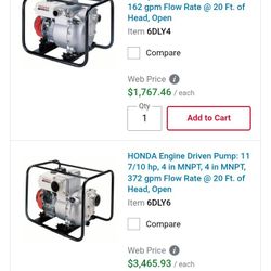 Honda Trash Pump