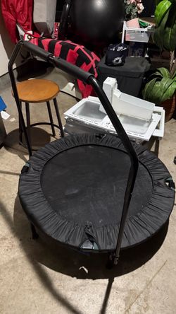 Mini Fitness Trampoline with Handle Bar