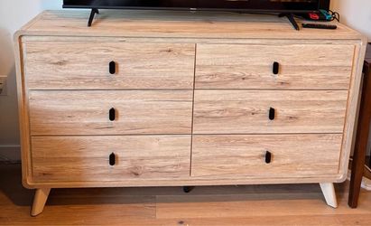 Living Spaces Elio 6-Drawer Dresser — Fully Assembled