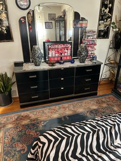 Dresser with mirror
