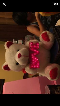 Light up Valentine Bear