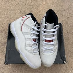 Platinum Jordan 11s Size 12