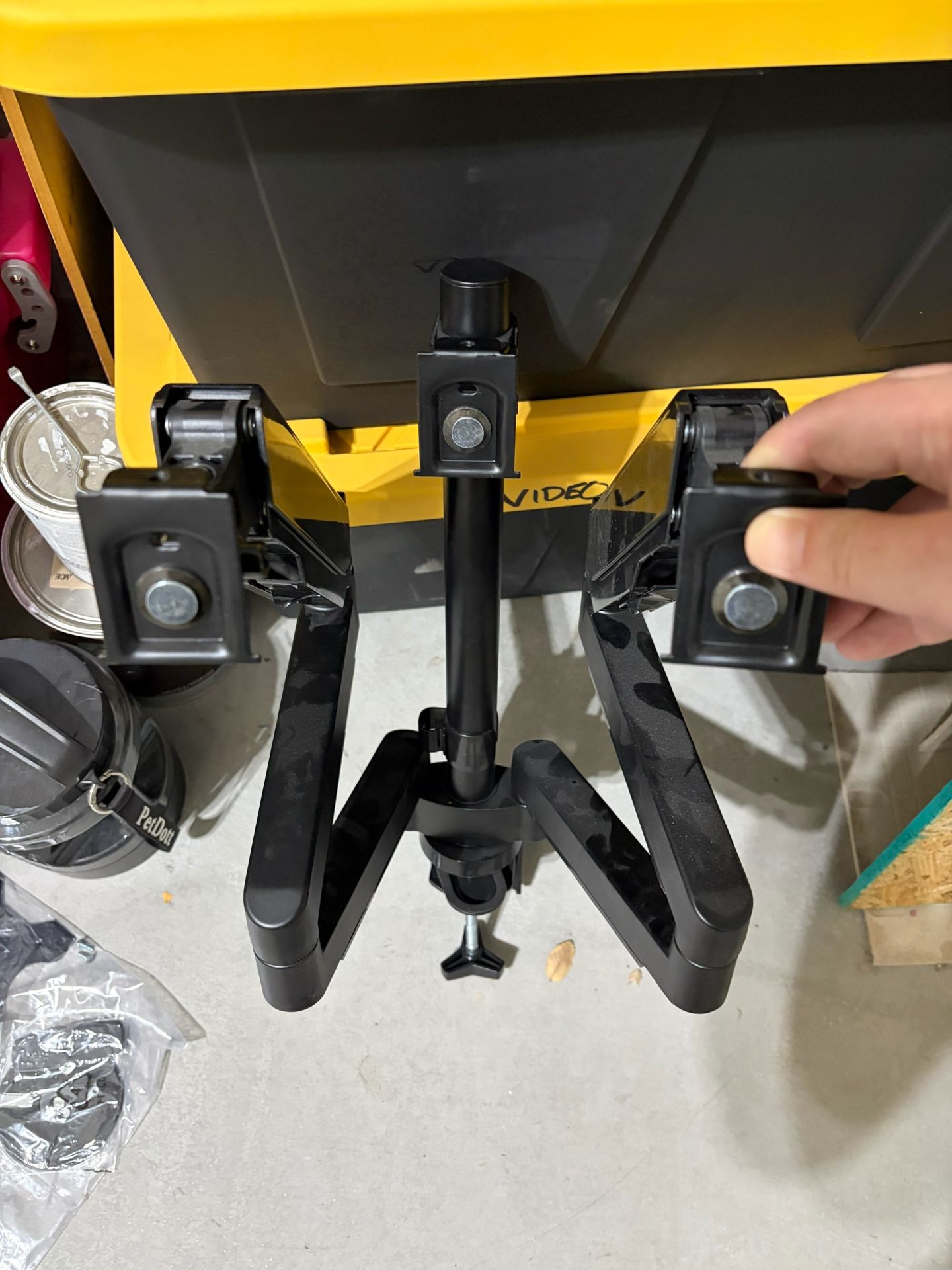 Tri Monitor Desk Mount