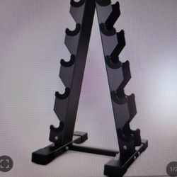 AKEN Dumbell Rack Stand For Weights. Compact A-Frame Home Gym Saver (150/480/570/800 LBS capacity) 5- Tier- 480 Lbs