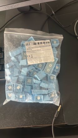 keyboard keys blue