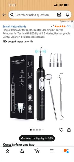 Teeth Cleaner, New In Box Never Used Of Course Never Open