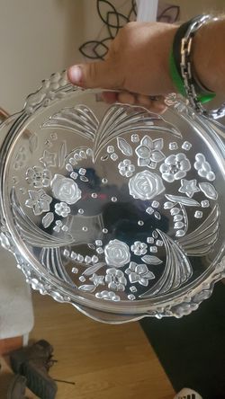 Flower serving plate