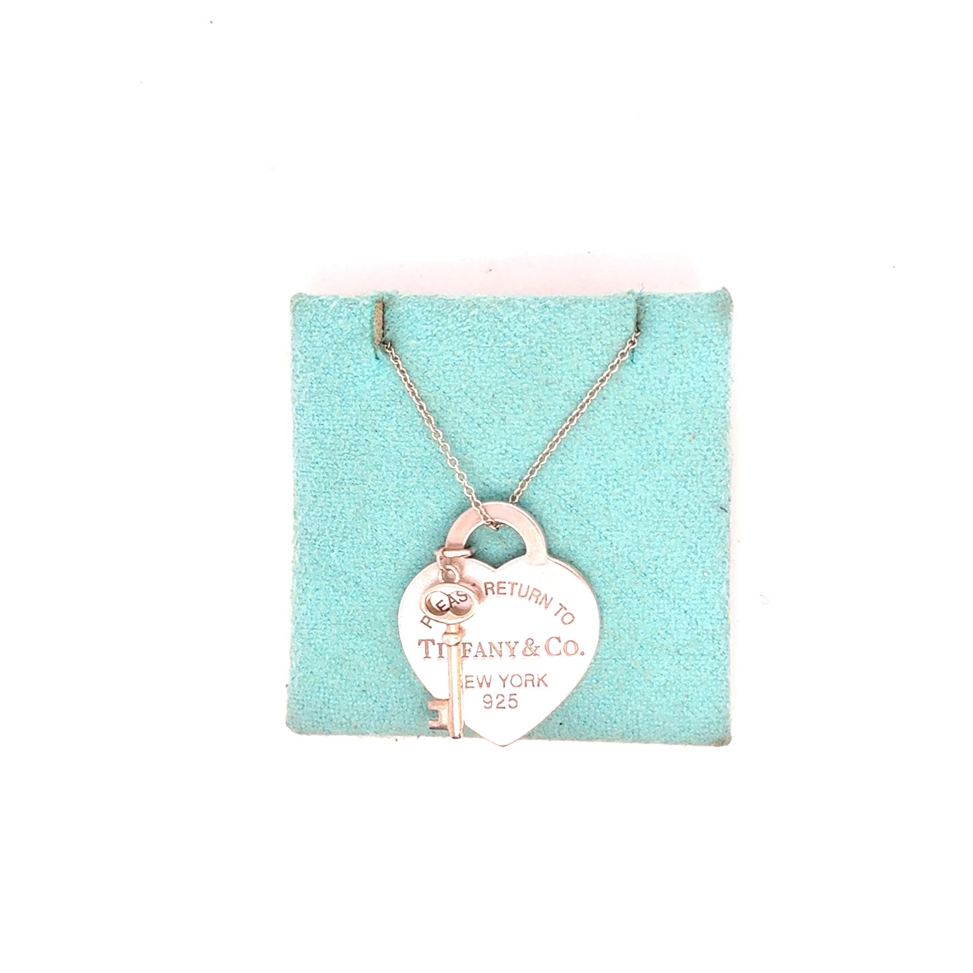 T&Co. 925 Heart & Key Necklace