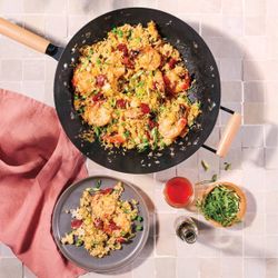 Figmint™: 6 Qt Capacity, Hand Wash, Gas & Electric Compatible 13.5" Carbon steel