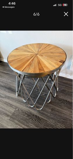 Wood Farm House Table w/ metal Legs