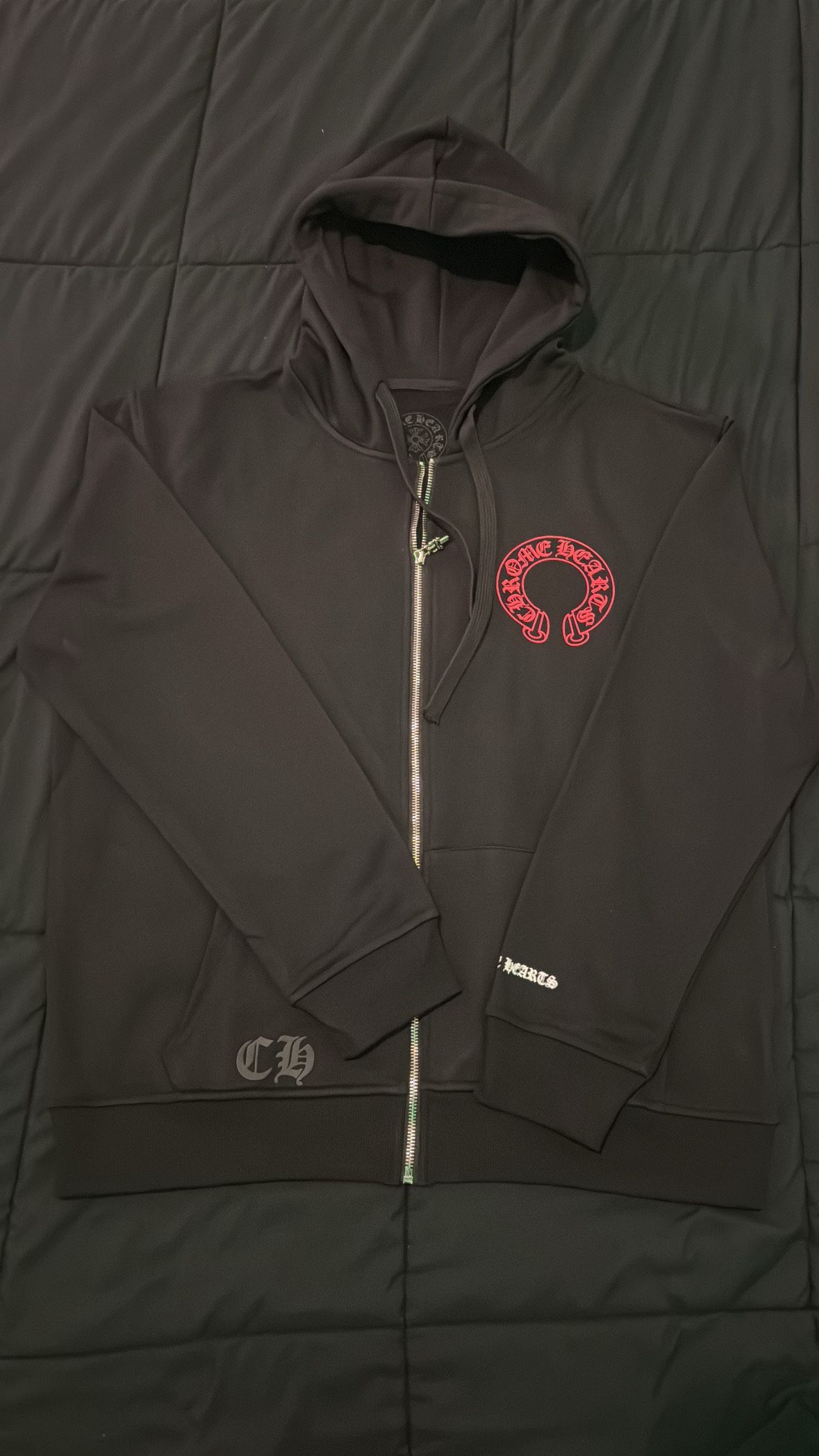Black And Red Chrome Hearts