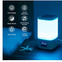White Noise Machine With Night Light- 26 Soothing Sounds