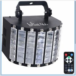 27W DJ Disco Light Derby Effect Remote Control Party Lamps RGBW Beam Output Through 48 Lenses, DMX512 & Sound Activated, Easy Setup for Gigbar Band Co