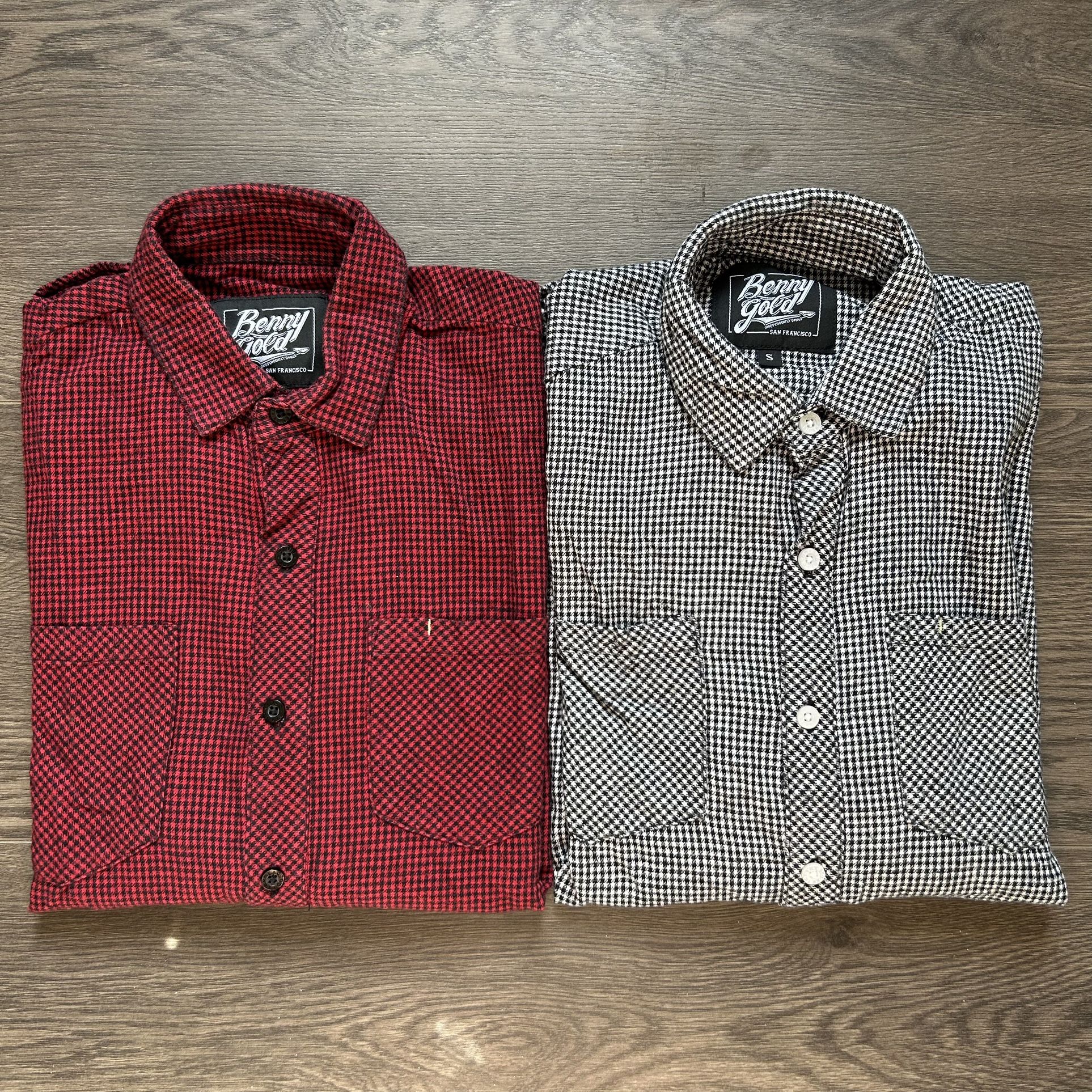 BUNDLE π₯ Benny Gold Houndstooth Button Ups sz S
