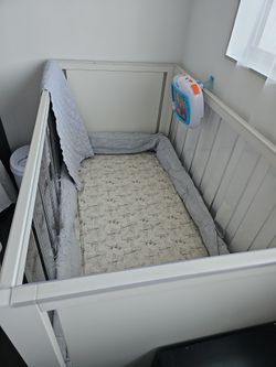 Pottery Barn Sloan Acrylic/Wood White Crib