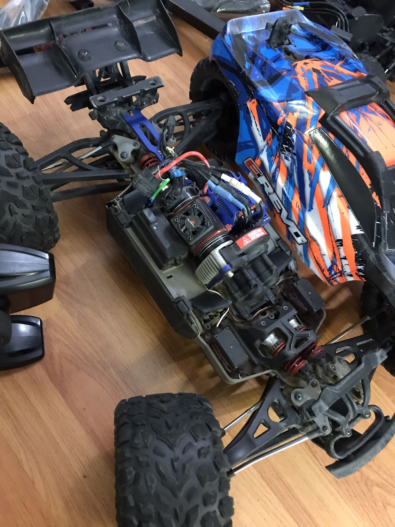 Kit Fari A LED Rossi Per RC, Staffa A 90&deg; Per Traxxas, Losi, Arrma, Elimina Trascinamento