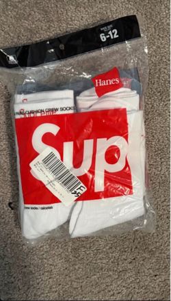 Supreme Socks White