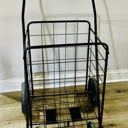 etal Shopping Cart with 4 Wheels 💵  Carrito de Compras de Metal con 4 Ruedas 