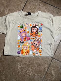 Youth Labubu Halloween Graphic Crewneck T-Shirt