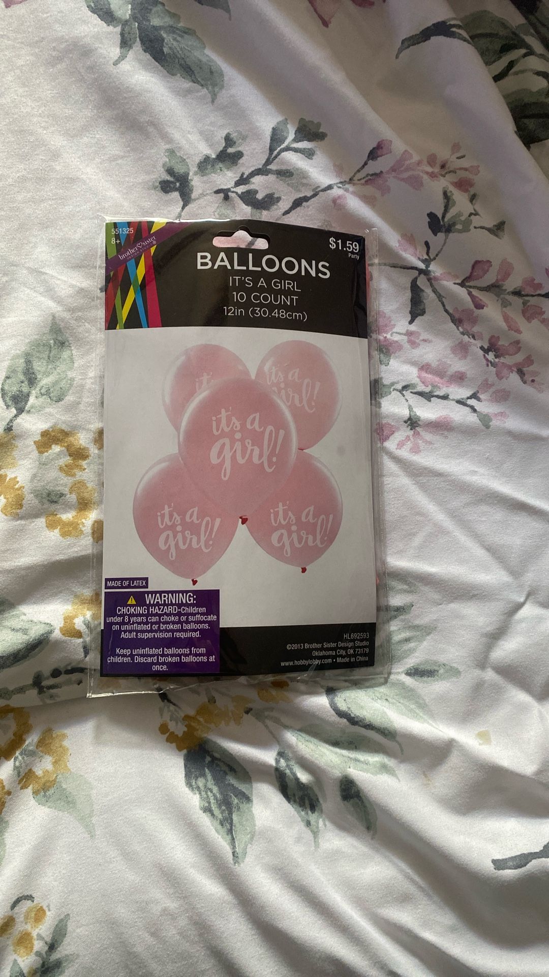Its A Girl Balloons