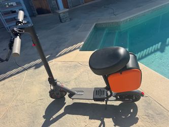 Ladped Electric Scooter with Seat and Bag