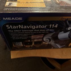 Meade StarNavigator 114.  Talking interactive telescope.
