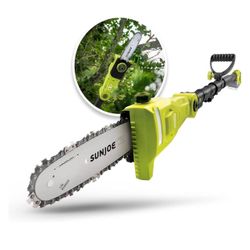 Brand New SunJoe SWJ802E 9 FT 6.5 Amp Electric Pole Chain Saw with Adjustable Head Tree Trimming