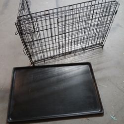 Black Metal Dog Cage