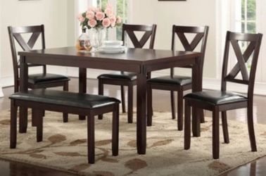 New 6pc. Dining table set