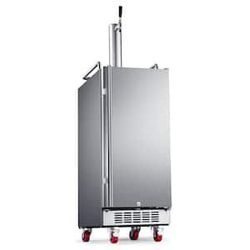 EdgeStar 15 Inch Wide Kegerator Conversion Refrigerator with Forced BR1500SS