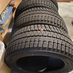 4 Winter snow Blizzak 245/50R18 Tires, Almost New
