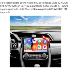 Radio Estereo Para Carro Honda Civic Año 2016-2020