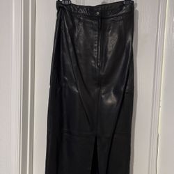 Leather Pencil Skirt