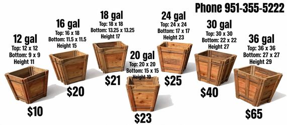 New redwood planers for sale