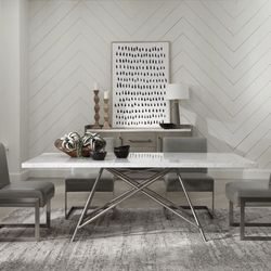 Dining Table Chairs Marble 