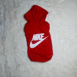 Dog Clothing Red Hoodie Nike