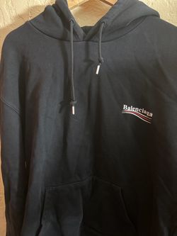 Balenciaga Political Campaign Unisex Black Oversized Hoodie