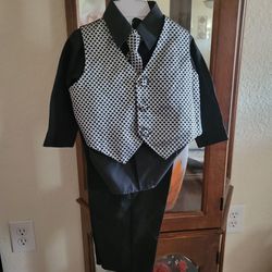 4 Piece Toddler Boy Suit
