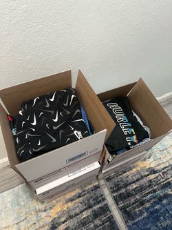 5 boxes (~40) kids 6-10 clothes