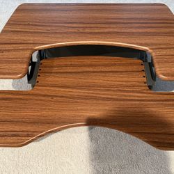 Varidesk 36″ Pro Plus Wood Top | Brown Adjustable Desk Riser