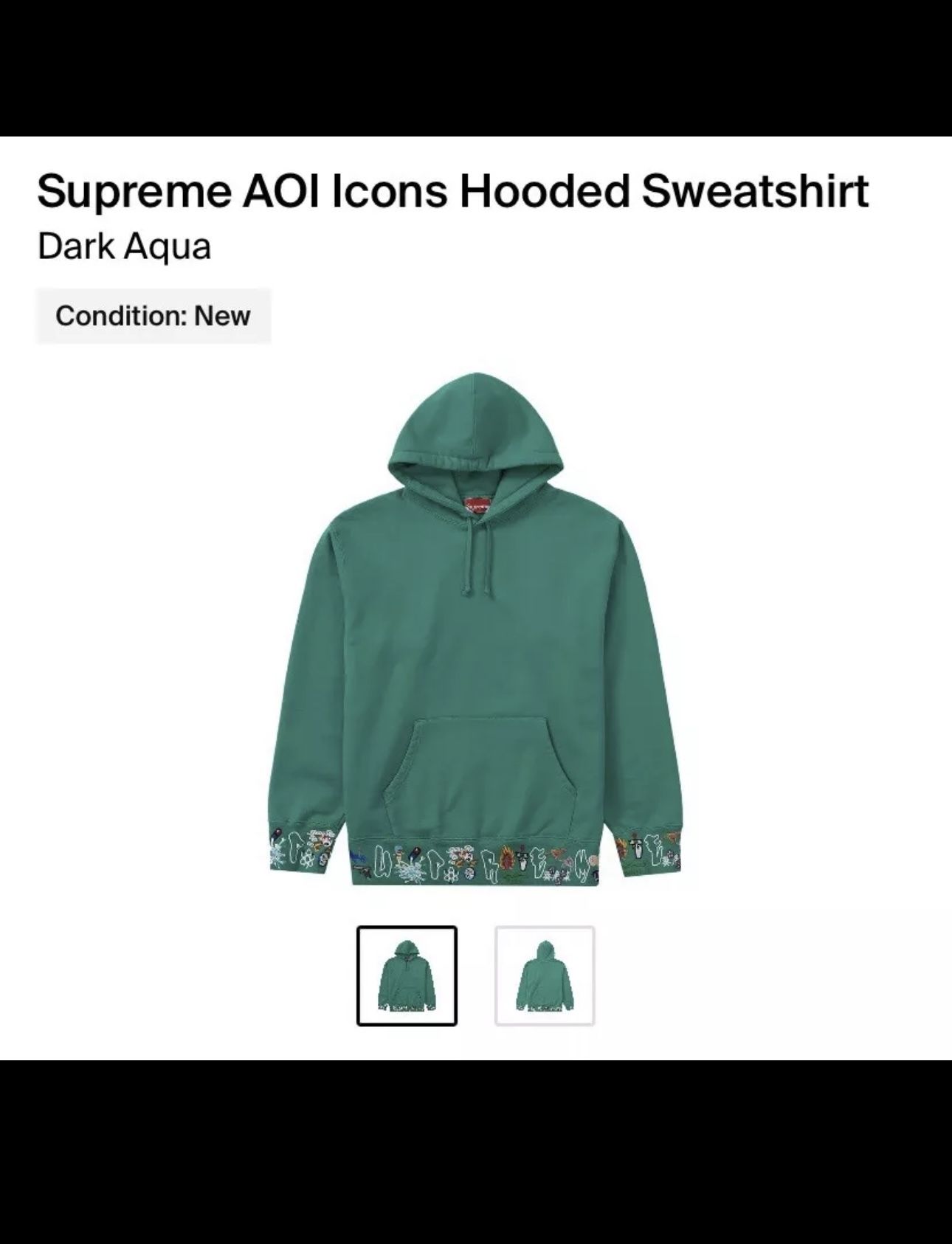 Supreme Hoodie, AOI, Limited Drop