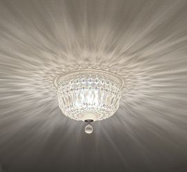 James Moder 10” Flush Mount Crystal Light - Qty 3