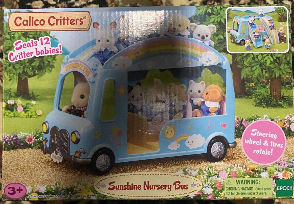 Calico Critters Bus Interactive Toy With Figures 