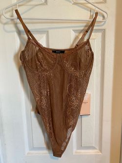 Blashe Sheer Lace Bodysuit NWT L